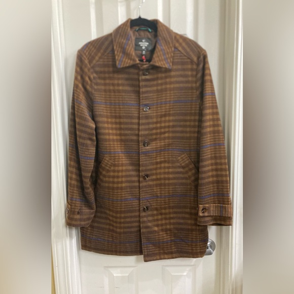 NEW Houston White Adult Unisex Button Up Winter Wool Pea Coat Jacket Size Small - Picture 4 of 11